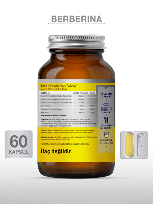 BERBERİNA KAPSÜL 60 KAPSÜL