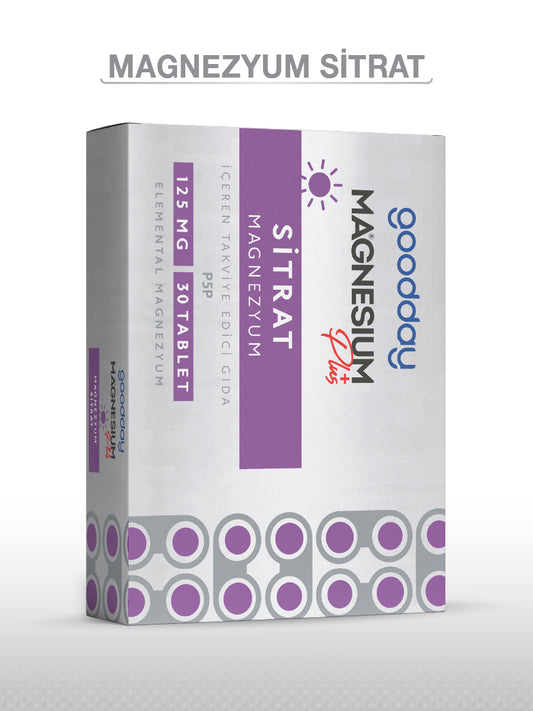 MAGNESIUM PLUS S (Mg. SİTRAT) & P5P 30 TABLET