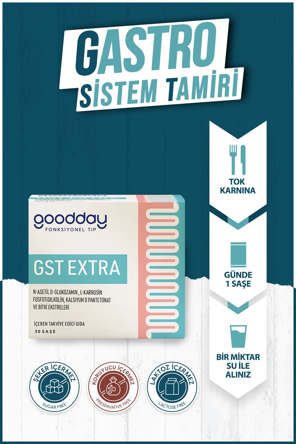 GOODDAY GST- EXTRA 30 SAŞE TAKVİYE EDİCİ GIDA