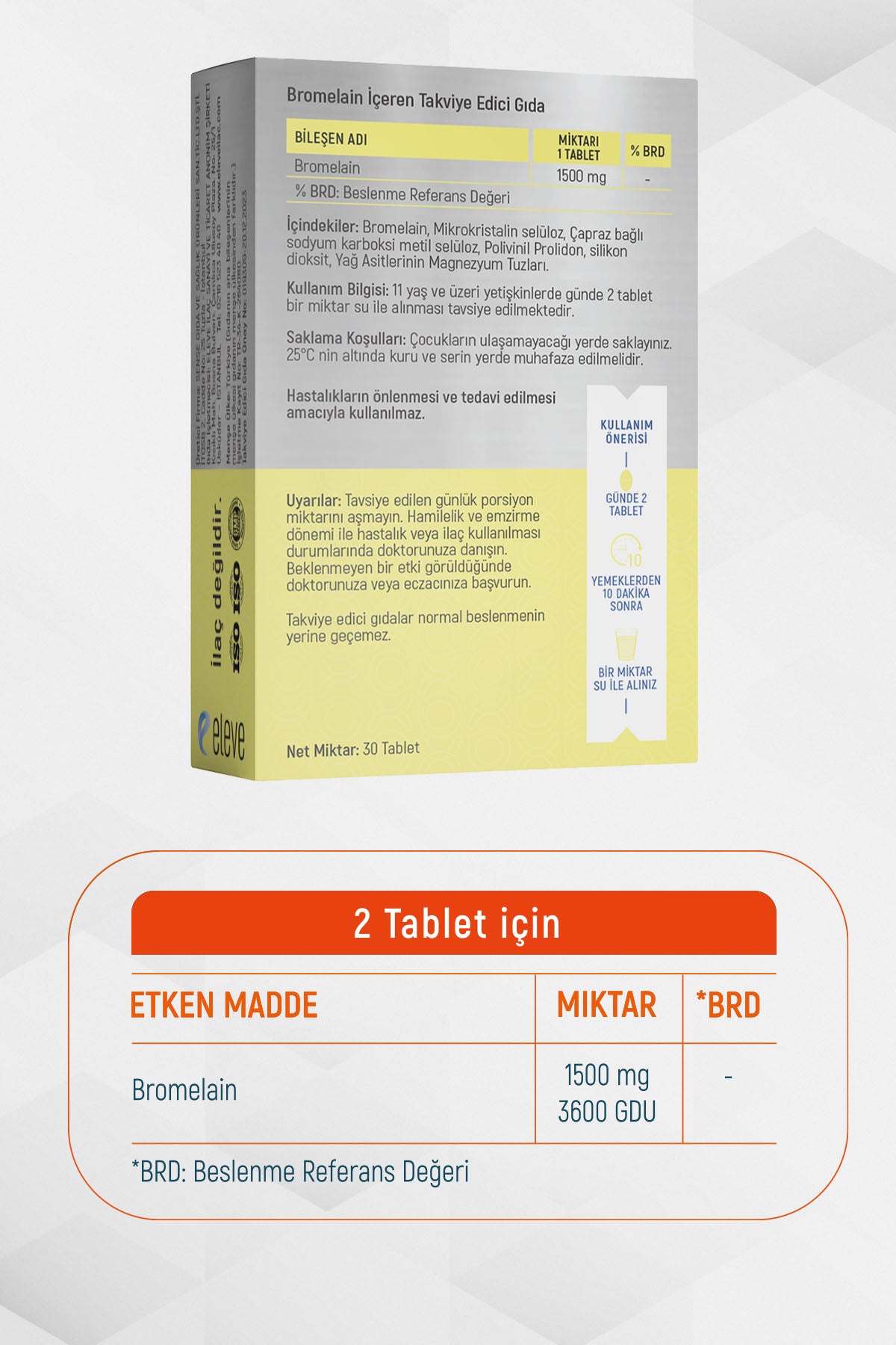 BROMELAİN 30 TABLET