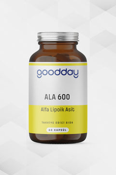 GOODDAY ALFA LİPOİK ASİT (ALA600)  60 KAPSÜL TAKVİYE EDİCİ GIDA