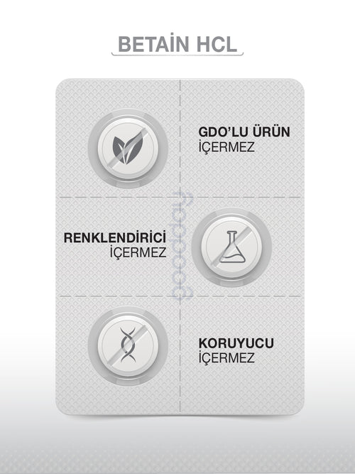 BETAİN HCL+ PEPSİN 60 KAPSÜL