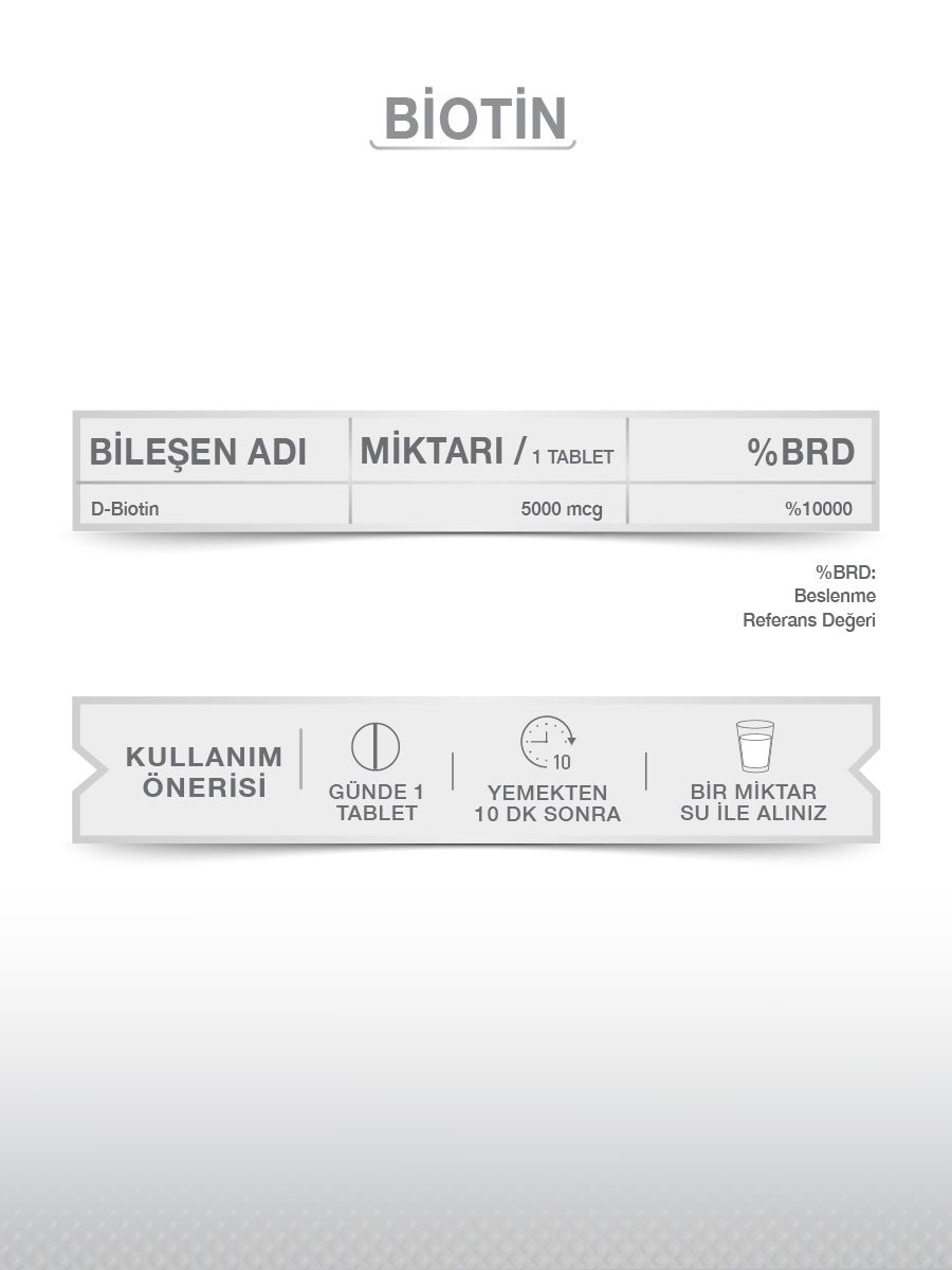 BİOTİN 60 TABLET