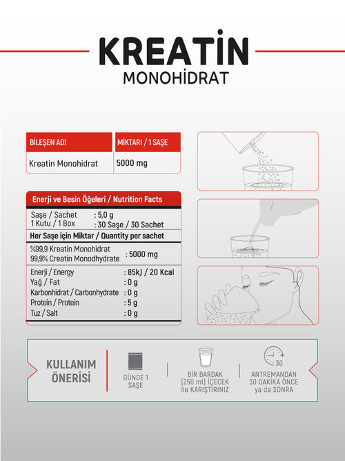 GOODDAY SUPPLEMENT KREATİN 30 SAŞE