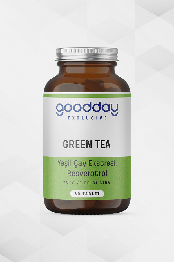GOODDAY GREEN TEA + RESVERATROL 60 TABLET TAKVİYE EDİCİ GIDA