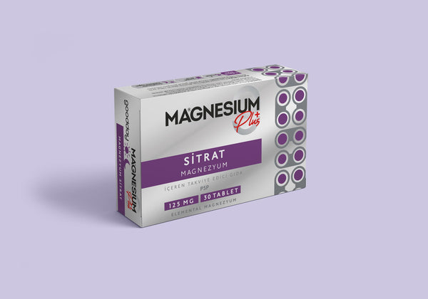 GOODDAY MAGNESIUM PLUS S (MAGNEZYUM SİTRAT) & P5P 30 TABLET