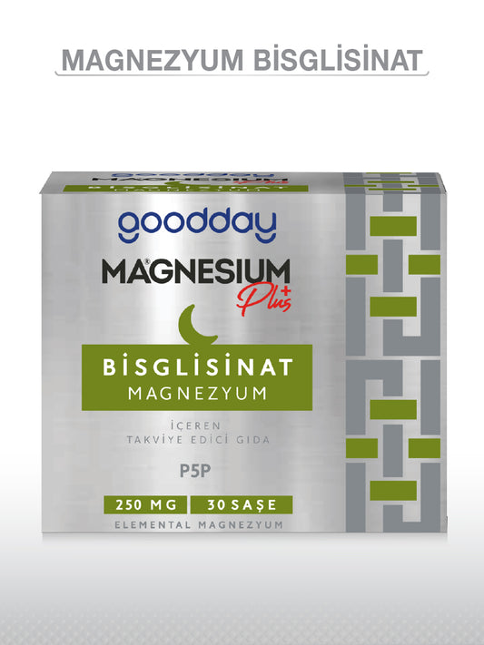 MAGNESIUM PLUS G (Mg. BİSGLİSİNAT) & P5P 30 SAŞE