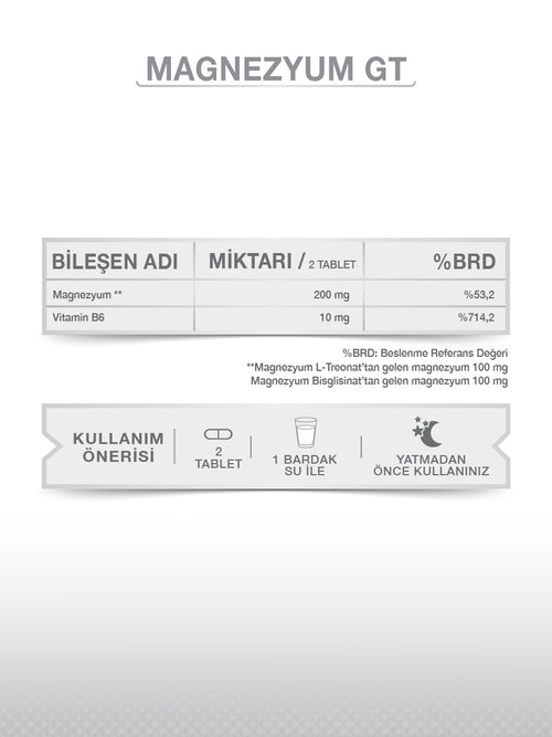 MAGNESIUM PLUS MAG GT (Mg BISGLYCINAT - L-THREONAT) & P5P 30 TABLETTEN