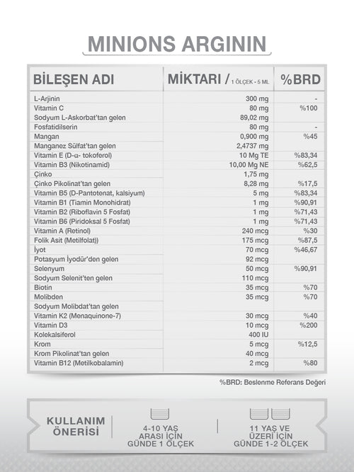MINIONS ARGININ 150 ML