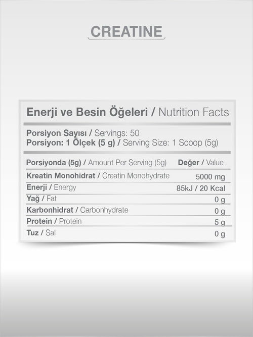 PAZU  KREATİN PURE 250 GR SPORCU BESİNİ