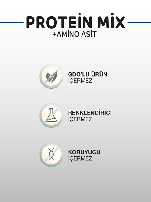 PROTEİN MİX+ AMİNO ASİT 500GR SPORCU BESİNİ