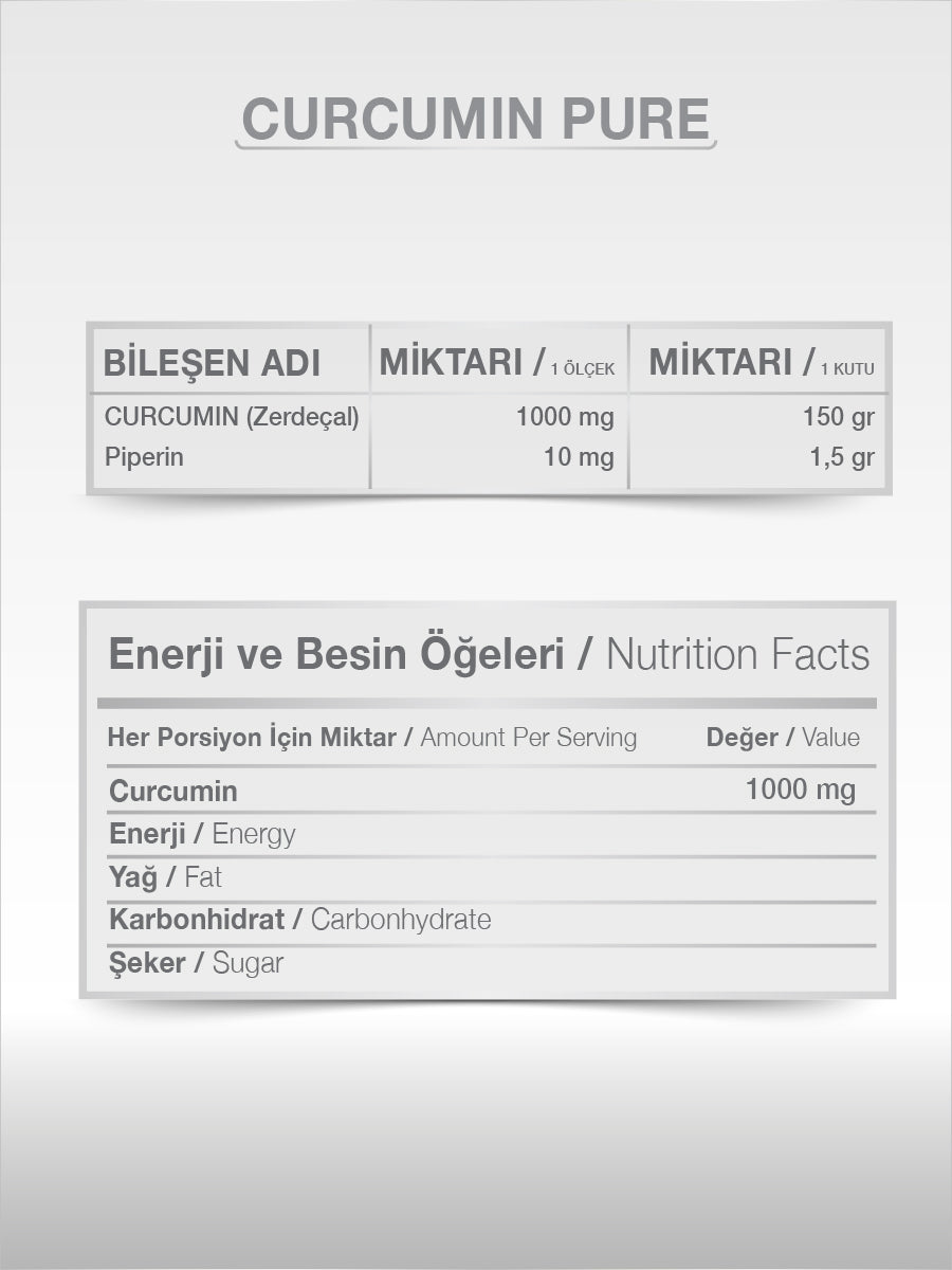 CURCUMİN POWDER 150 GR