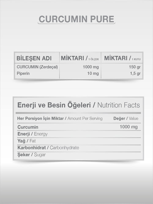 CURCUMİN POWDER 150 GR