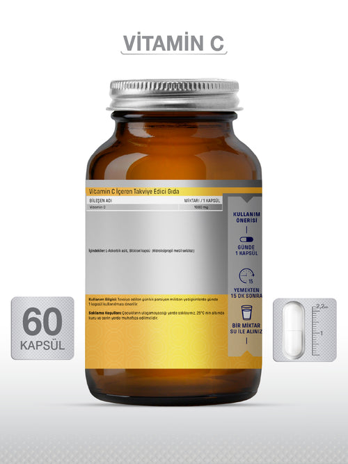 VİTAMİN C 1000 MG 60 KAPSÜL